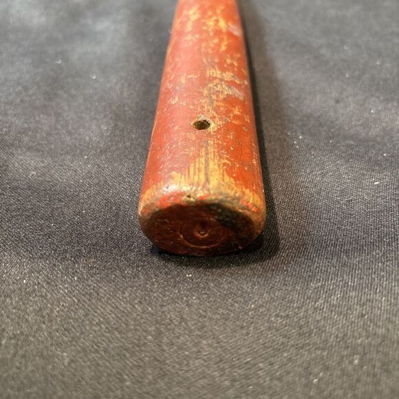 Vintage Red 24 oz Plumb Ball Peen Hammer Auto Body Machinist Blacksmith Tool - Picture 6 of 11